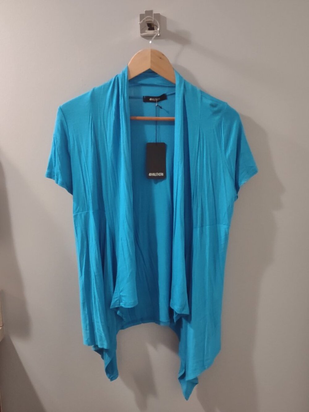 41 Hawthorne NWT Rayon Turquoise Flowing Cardigan